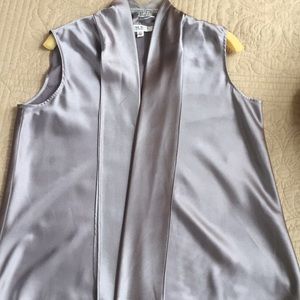 Nine West “Satin Look” Sleeveless Blouse